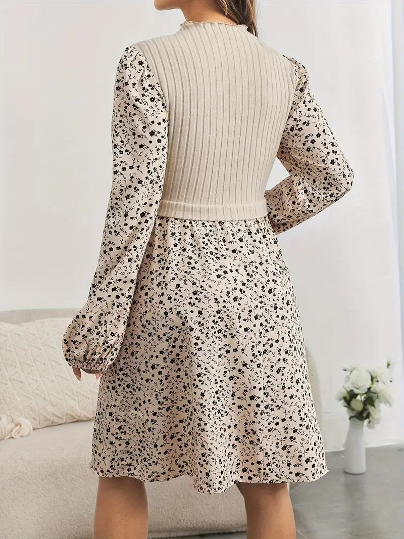 Robe maternité fleurie