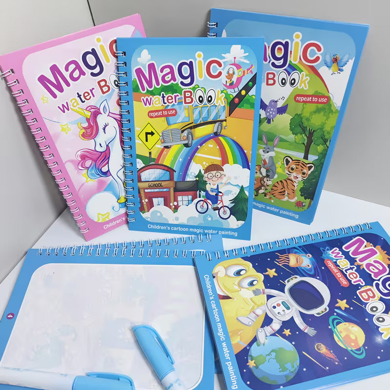 Livre de Coloration à l’Eau Réutilisable