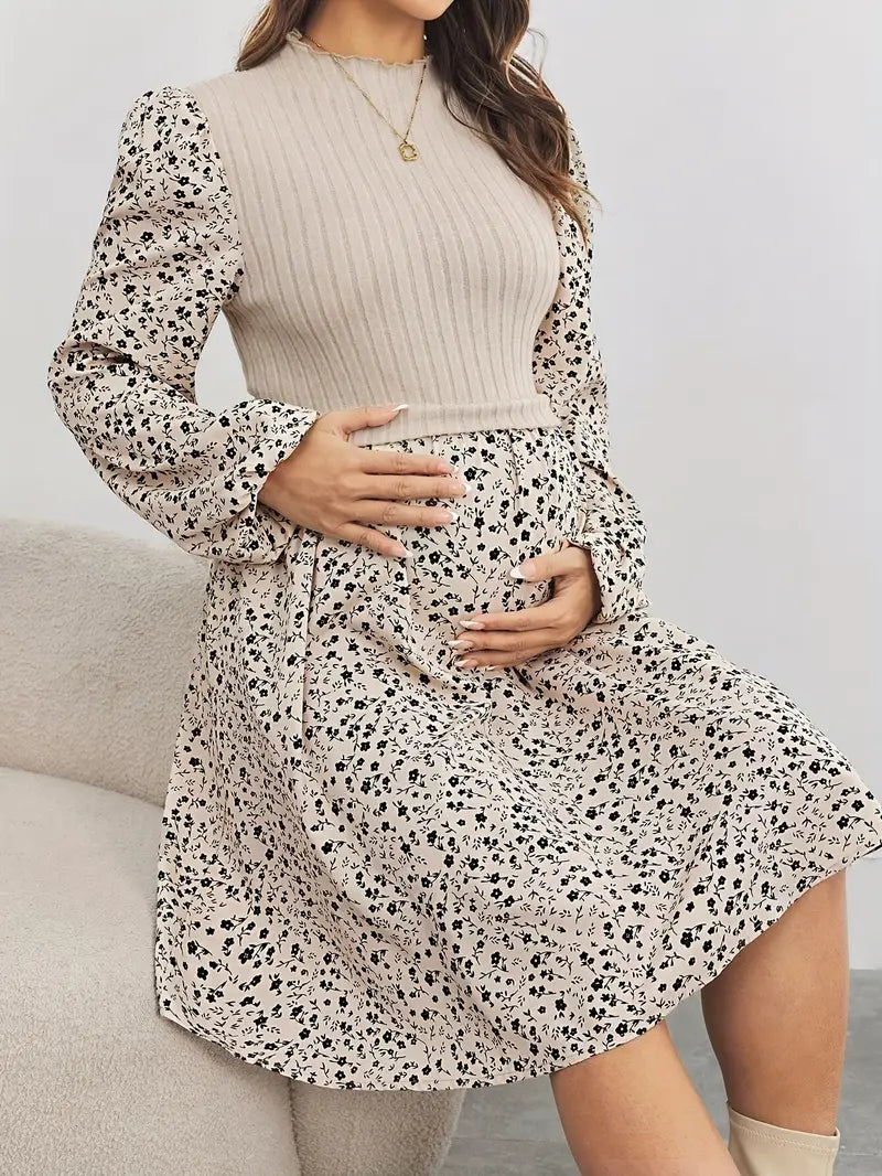 Robe maternité fleurie