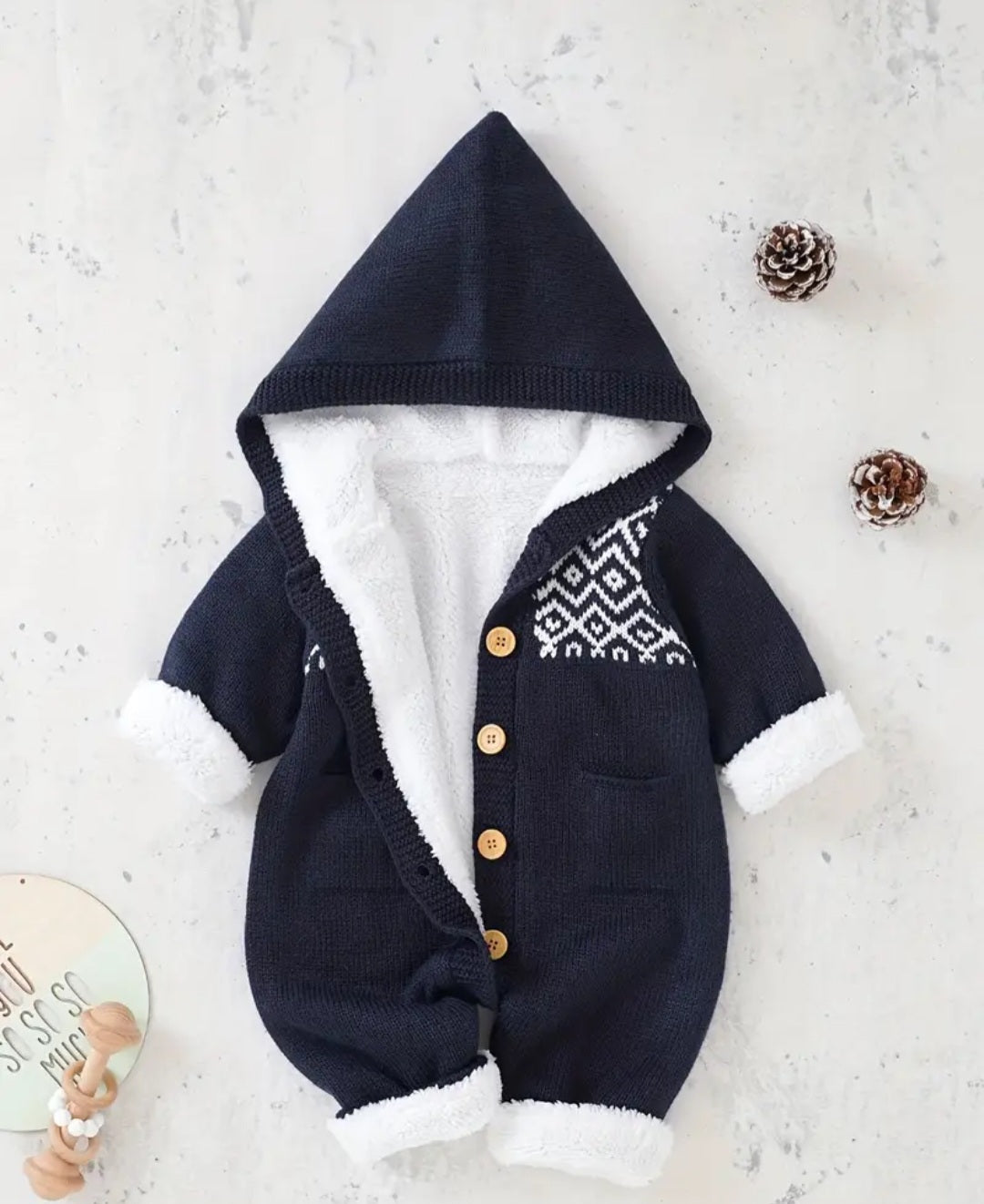 Combinaison Tricotée Doublée