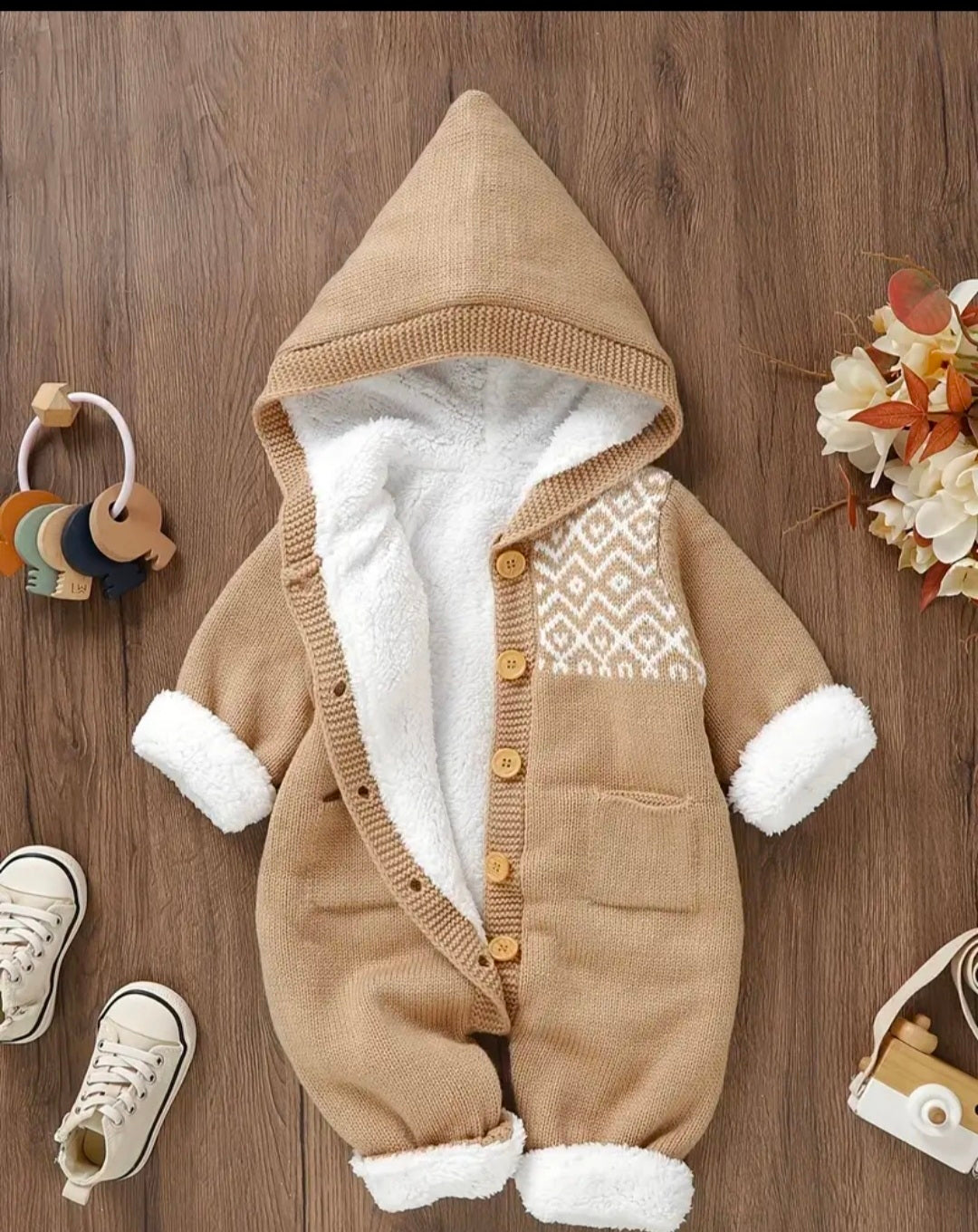 Combinaison Tricotée Doublée